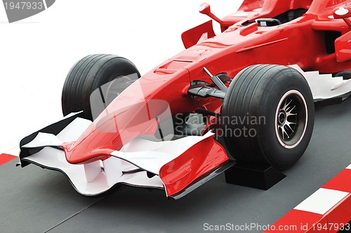 Image of red formel 1 model