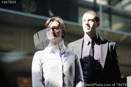 Image of business woman and business man
