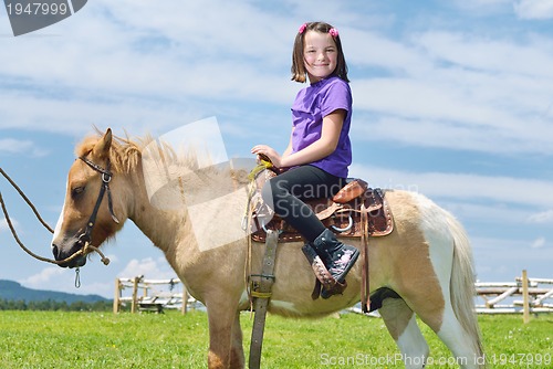 Image of child ride pony