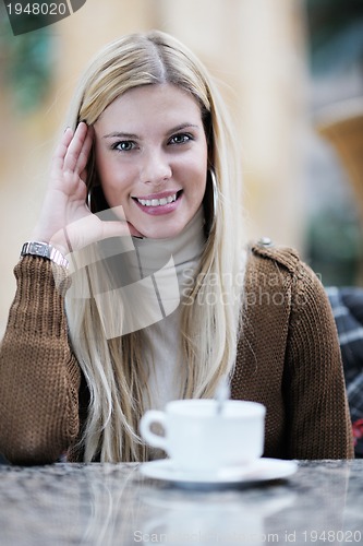 Image of portrait of a beautiful young woman