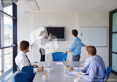 Image of business people in a meeting at office