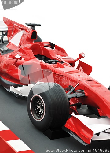 Image of red formel 1 model