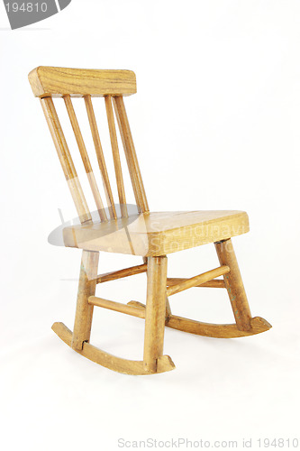 Image of Wooden rocking chair