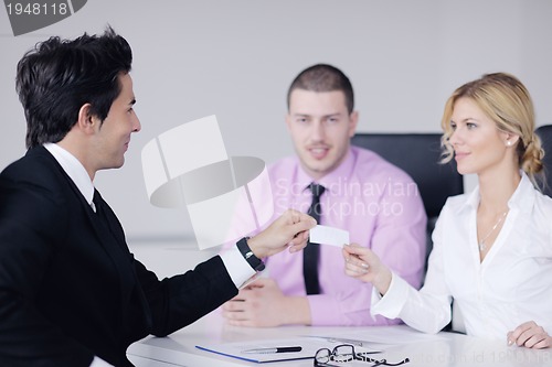 Image of business people group on meeting