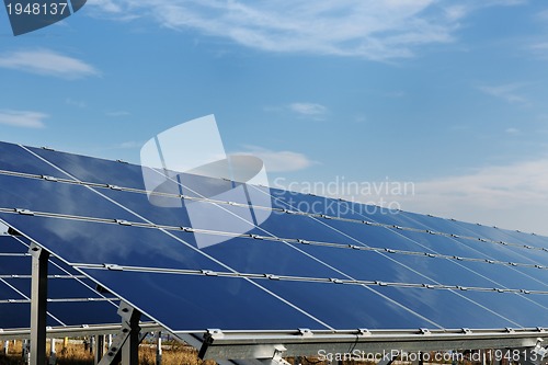 Image of solar panel renewable energy field