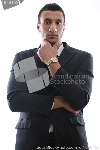 Image of business man isolated over white background