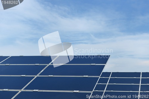 Image of solar panel renewable energy field