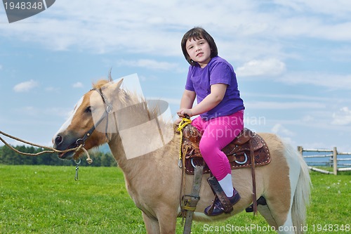 Image of child ride pony