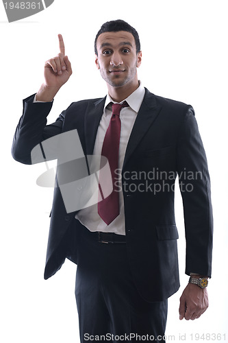 Image of business man isolated over white background