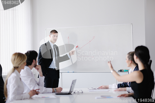 Image of business people in a meeting at office