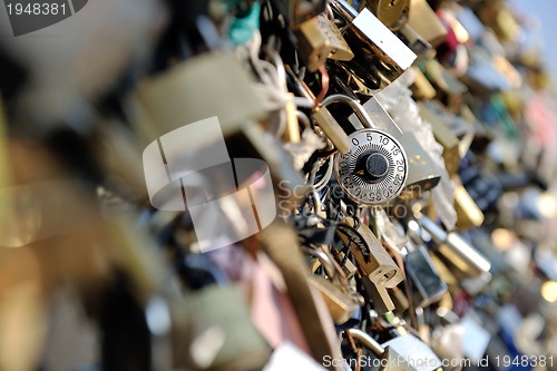 Image of Love locks in Paris