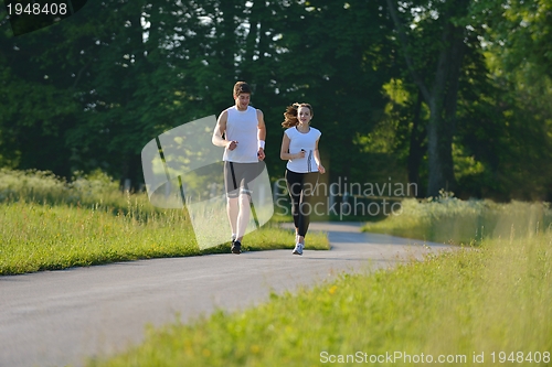 Image of couple jogging