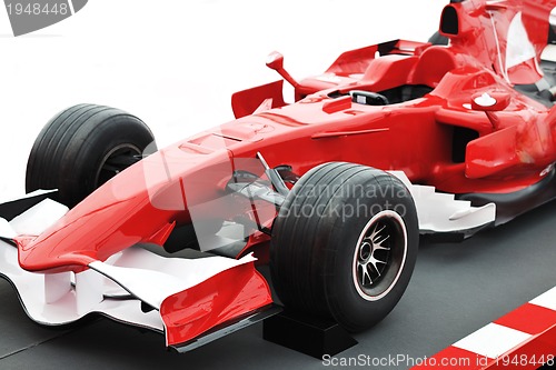 Image of red formel 1 model