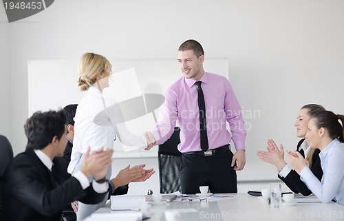 Image of business people group on meeting
