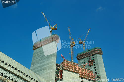 Image of Construction site with crane