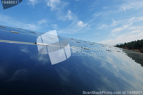 Image of solar panel renewable energy field