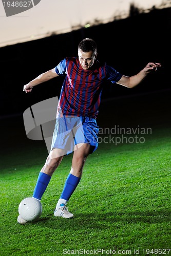 Image of football player in action