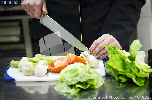 Image of chef preparing meal