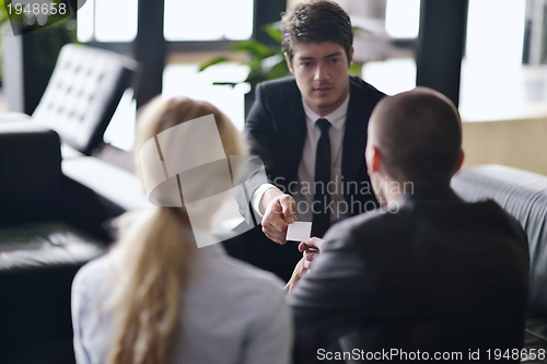 Image of business people in a meeting at office