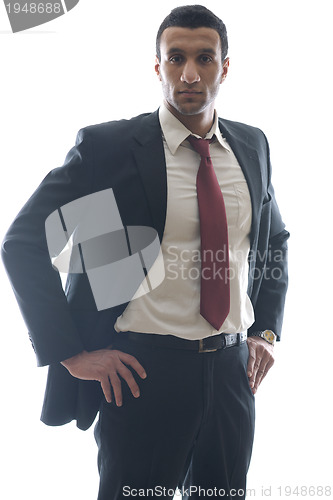 Image of business man isolated over white background