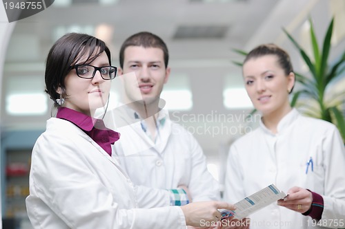 Image of pharmacy drugstore people team