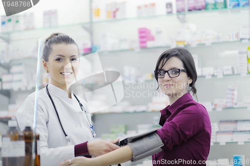 Image of Checking blood pressure and heart rate