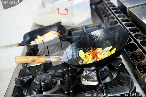 Image of tasty meat on stick