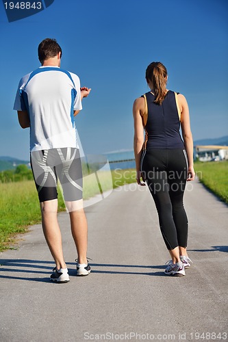 Image of couple jogging