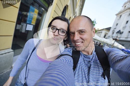 Image of happy couple travel