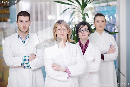 Image of pharmacy drugstore people team