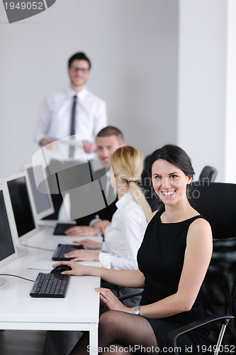 Image of business people group working in customer and helpdesk office