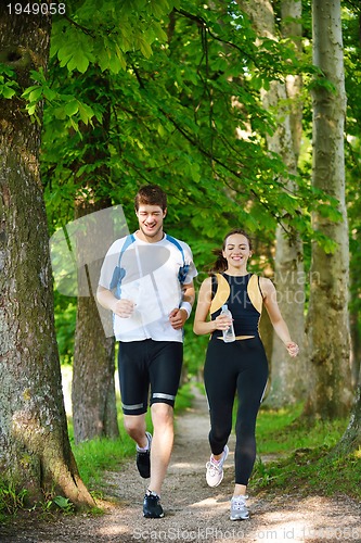 Image of couple jogging