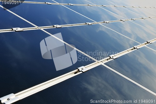 Image of solar panel renewable energy field