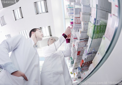 Image of pharmacy drugstore people team