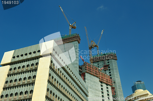 Image of Construction site with crane