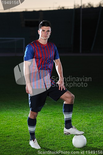 Image of soccer player portrait