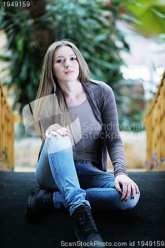 Image of portrait of a beautiful young woman