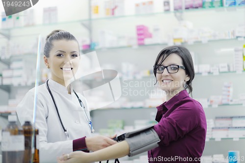 Image of Checking blood pressure and heart rate