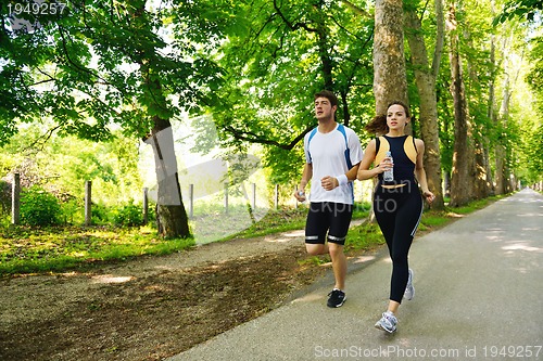 Image of couple jogging