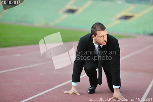 Image of business man in sport