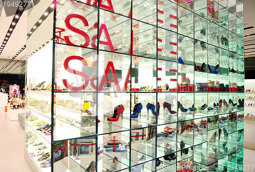 Image of woman shoes in store