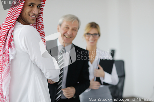 Image of Arabic business man at meeting