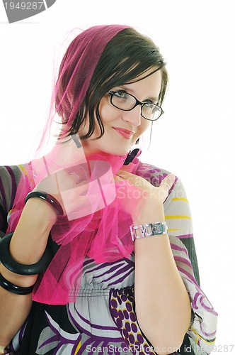Image of woman fashion isolated one