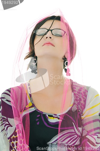 Image of woman fashion isolated one