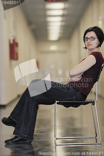 Image of woman relax indoor
