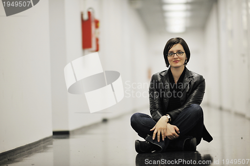 Image of woman relax indoor