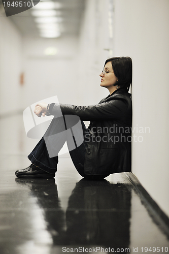 Image of woman relax indoor