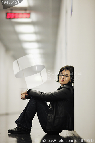 Image of woman relax indoor