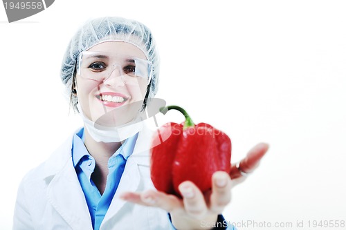 Image of doctor with red papper