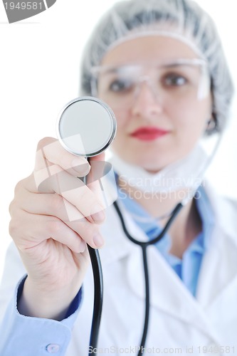 Image of isolated adult woman nurse